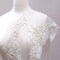 1 Yard Ivory Lace Trim 9 Inch Sequin Beaded Bridal Veil Mesh Embellishment